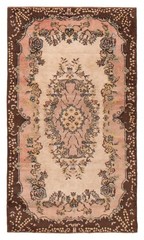 Vintage Hand-Knotted Area Rug 3’9″ x 6’11” Traditional Oriental Wool Carpet