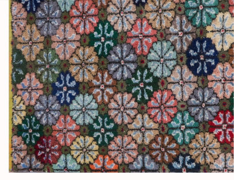 Vintage Oushak Rug 145x245 cm (4'9" x 7'10"), Turkish Handmade Wool, 60+ Yr old gallery
