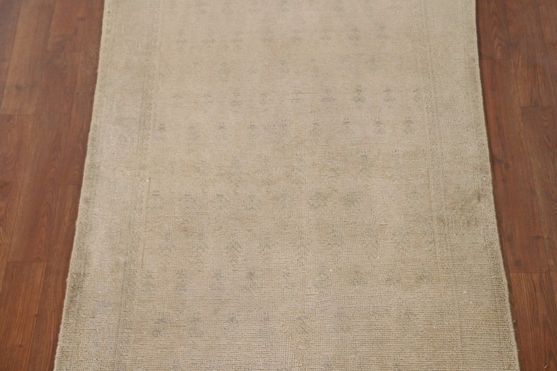 Vintage Distressed Traditional Foyer Rug Muted Wool Hand-made Paisley Carpet 3x5 gallery