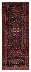 Vintage Hand-knotted Runner Rug 3’7″ x 9’3″ Traditional Oriental Wool Carpet