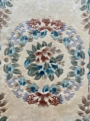 ART DECO CHINESE SILK WOVEN RUG
