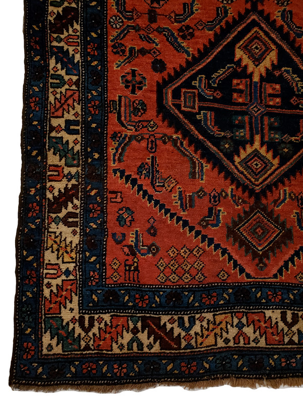 One Directional KURD-BIDJAR Antique rug - 3'8" x 7'6" gallery