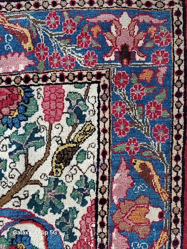 EXCEPTIONAL GENUINE ANTIQUE MIDDLE EASTERN RUG 19TH CENTURY gallery