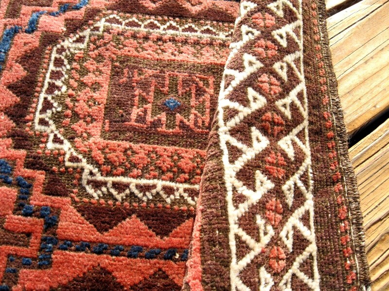 ANTIQUE 1890- 1900 BLOUCH FINE KNOTS GREAT COLORS gallery