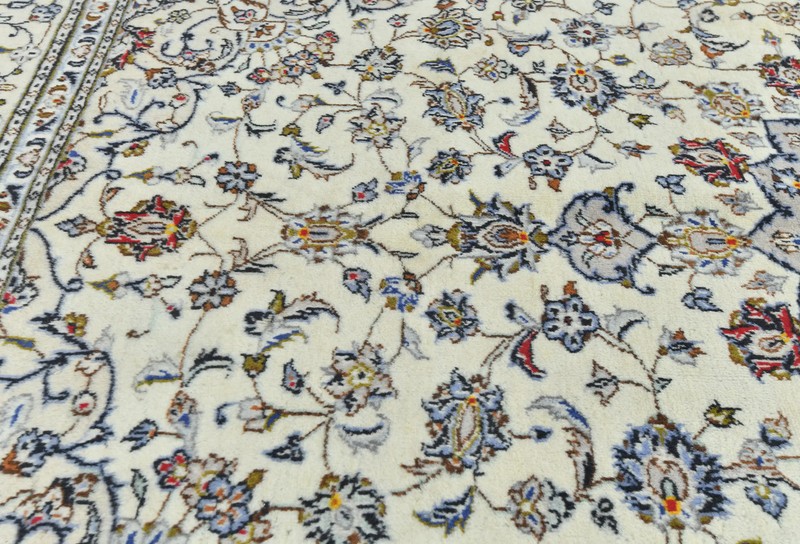 Handmade Vintage Cream Oriental Rug 6'5X9'4 ft Floral Classic Home Decor Carpet gallery