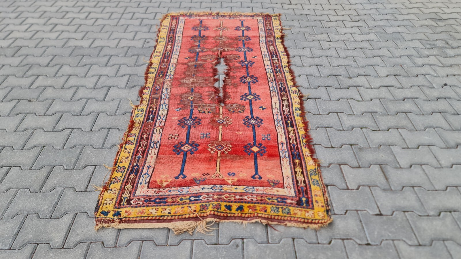 very old rug, Stair rug 3x7, Kitchen rug 3x7, kilim rug 3x7, Antique rug 3x7 gallery