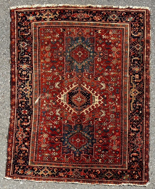 Antique Karaja Hand Made Exquisite Rug 6' 1/4" x 4' 3/4" Early 1900's gallery