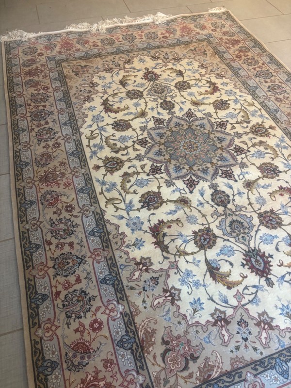 8X5 NEW HANDMADE RUG. CARPET . WOOL AND SILK WITH SIGNATURE. ESF.AHAN gallery