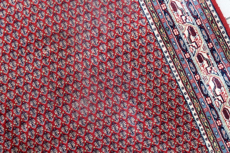 Handmade vintage Indian Seraband rug 6.6' x 8.2' (204cm x 252cm) 1970s - 1C1062 gallery