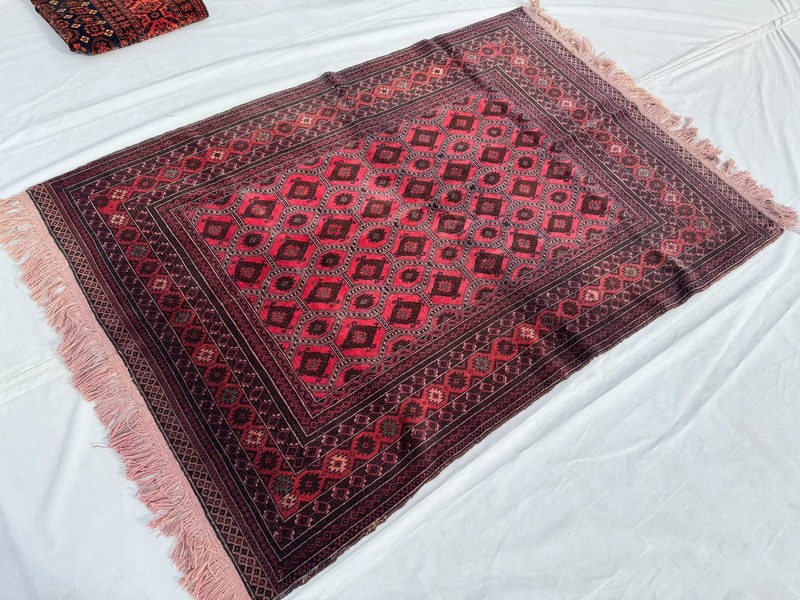 4x6 Ft Afghan Tribal Wool Area Rug Traditional Antique Turkmen Geometric Carpet gallery