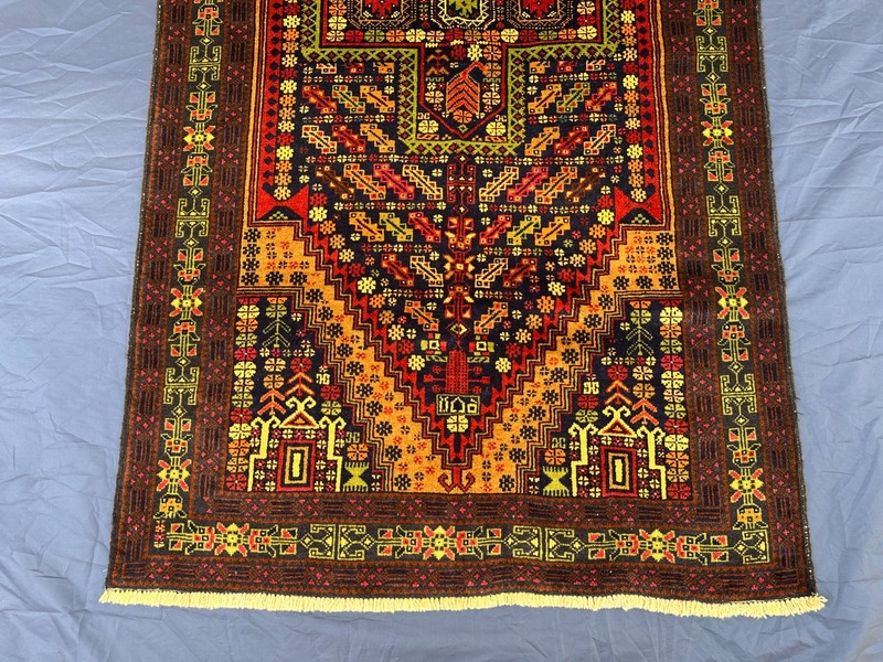 100 x 210cm COLLECTORS' ITEM Vintage Adreskan Natural Vegetable Dye Nomad Carpet gallery