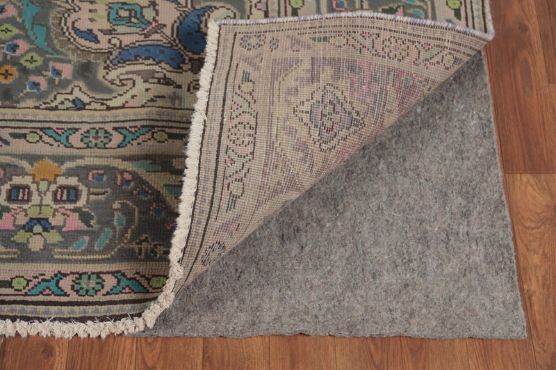 Light Green Floral Traditional Over-Dyed Hand-knotted Living Room Area Rug 7x10 gallery