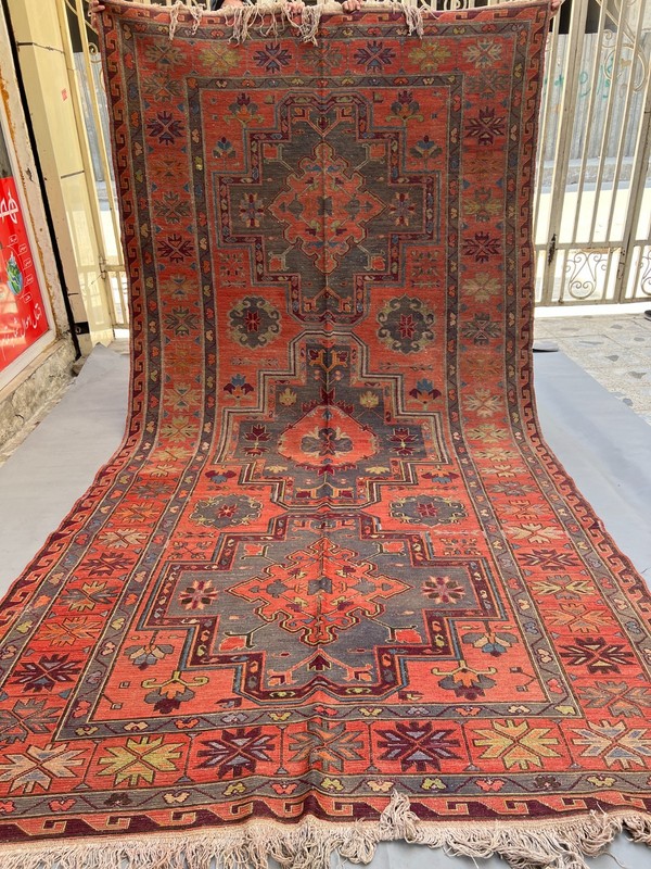 350 X 200 CM COLLECTOR ITEM Antique Kazak Daghistani Group Fine Quality Kilim gallery