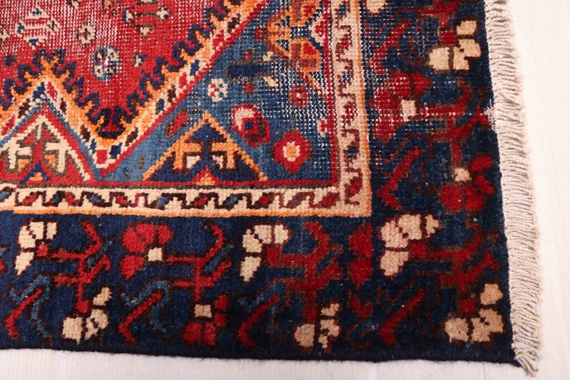 Vintage Hand-Knotted Area Rug 4'2" x 6'7" Traditional Wool Carpet gallery
