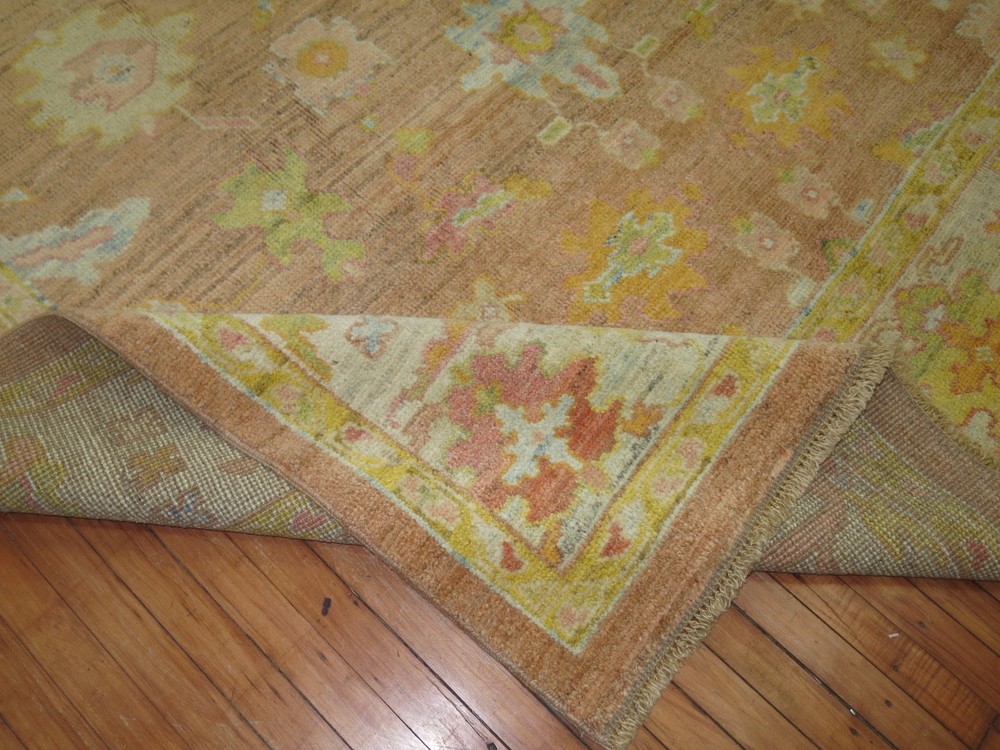 Modern Turkish Oushak Ushak Rug Size 8'4''x11'2''