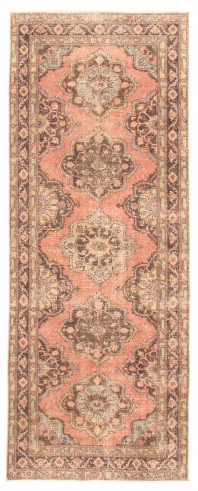 Vintage Traditional Hand-Knotted Area Rug 4'6" x 11'9" Oriental Wool Carpet