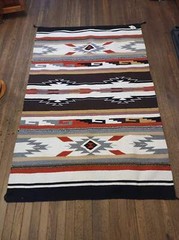 Handwoven Southwest Design Acrylic Rug; 20″X40″