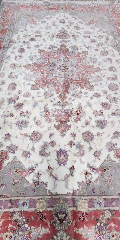 COLLECTOR ITEM Stunning Super Fine Quality Floral Pattern Silk Mix Royal Carpet gallery