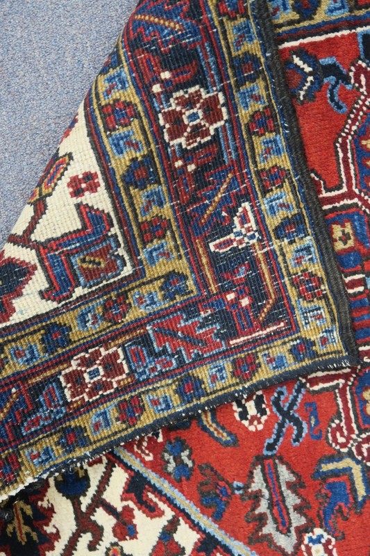 Vintage Karaja Serapi Oriental Area Rug 3'3 x 4'4 Hand-knotted Wool gallery