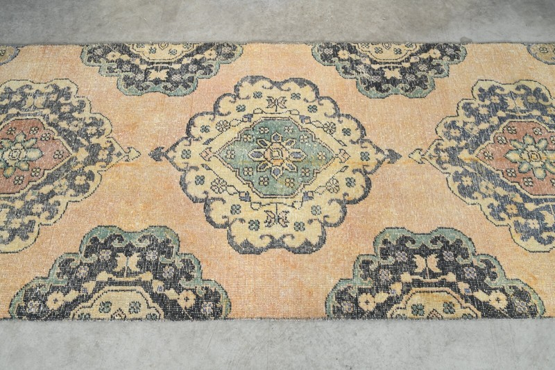 Oushak Runner Rugs Turkish Hand-Knotted Hallway Carpet Vintage Rug 3x13 ft 423 gallery