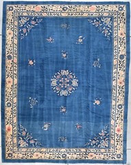 Antique Peking Chinese Oriental Rug 9’1” X 11’7” #7881