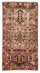 Vintage Traditional Hand-Knotted Area Rug 3’7″ x 6’9″ Oriental Wool Carpet
