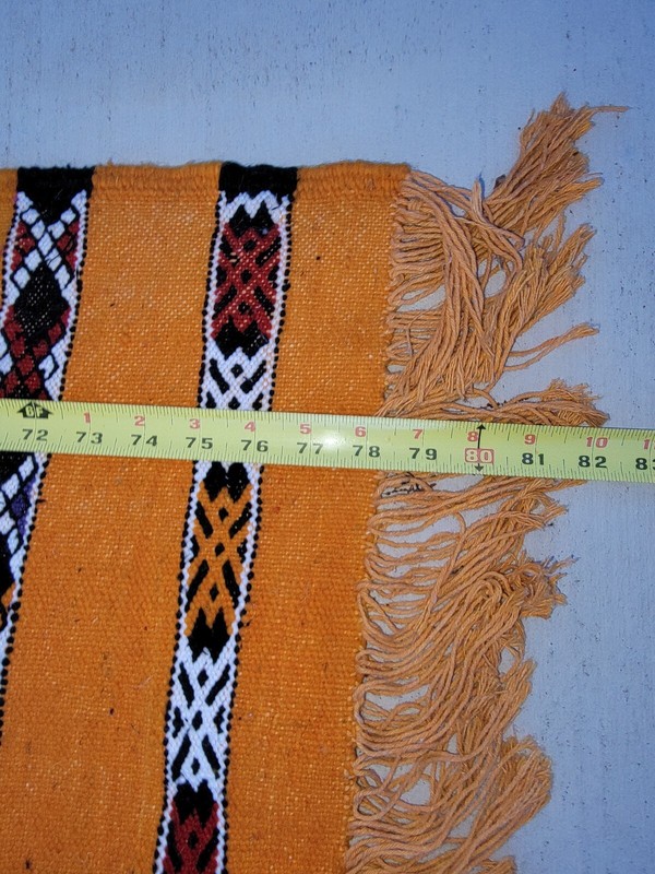 Orange New Large Moroccan Handmade carpet Berber Zemmour khemisset, U.S. Seller gallery