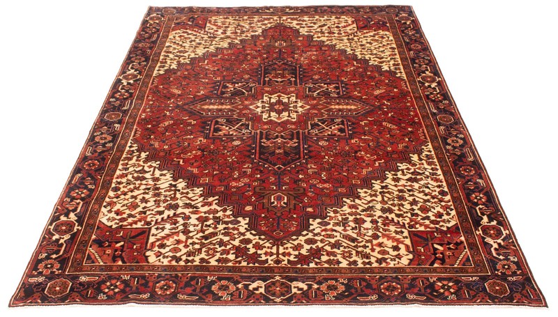 Vintage Hand-Knotted Area Rug 7'8" x 10'10" Traditional Wool Carpet gallery