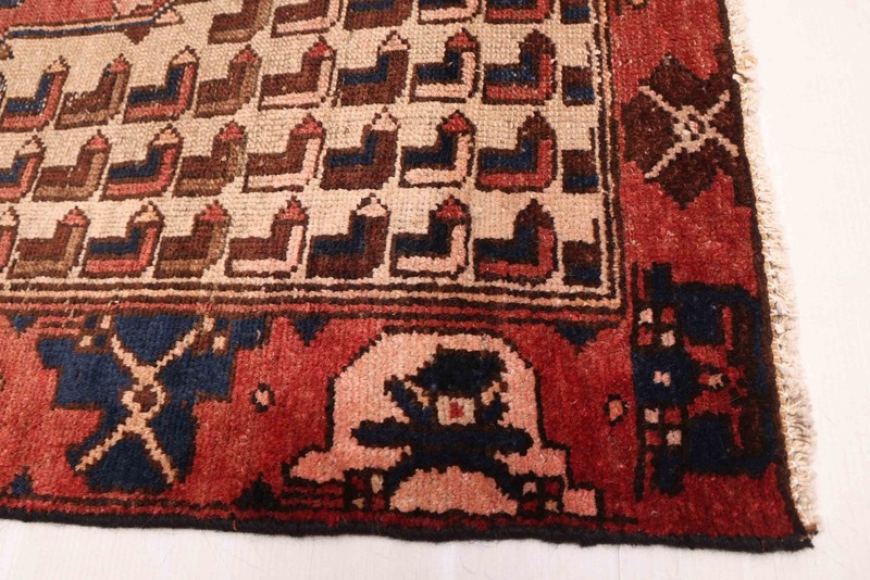 Vintage Hand-Knotted Area Rug 4'5" x 6'2" Traditional Oriental Wool Carpet gallery