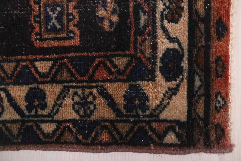 3'6" x 9'9" Vintage Hand-knotted Runner Rug Traditional Oriental Wool Carpet gallery