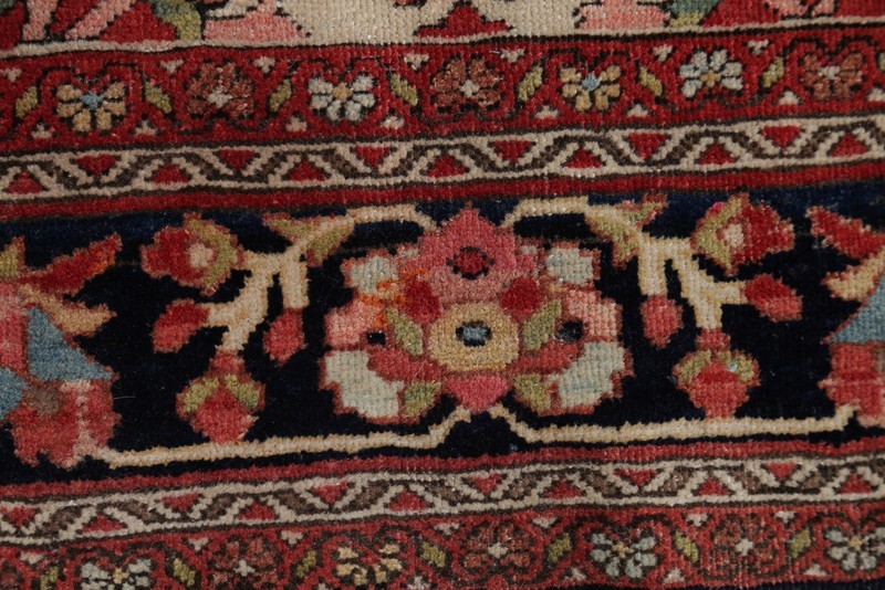 Pre-1900 Antique Traditional Area Rug 4x7 Ft Handmade 100% Vegetable Dye Carpet gallery