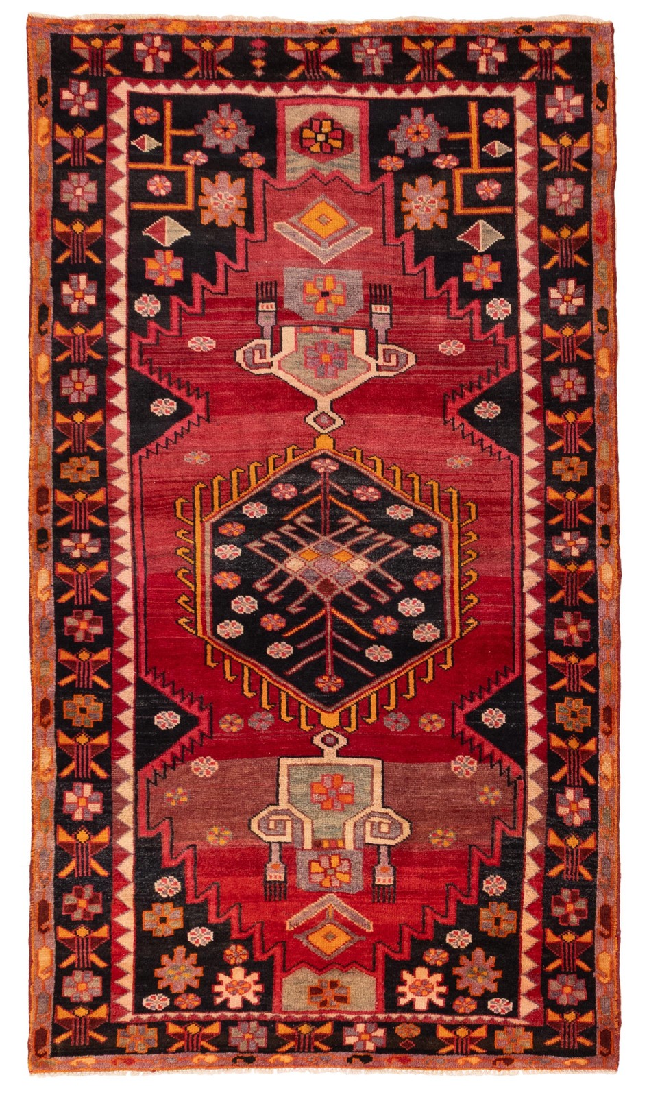 Traditional Vintage Hand-Knotted Area Rug 4'3" x 7'7" Oriental Wool Carpet gallery