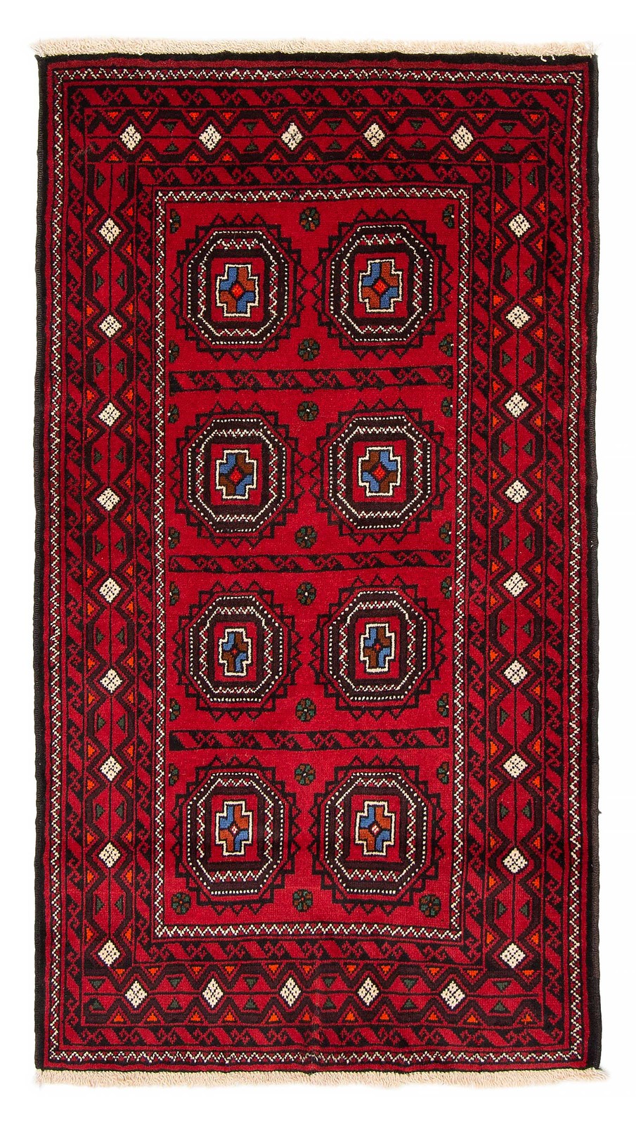 Vintage 3'2" x 5'7" Traditional Hand Knotted Vegetable Dye Wool Area Rug gallery