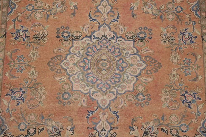 Handmade Wool Rust Area Rug 6x9 Medallion Traditional Living Room Classic Carpet gallery