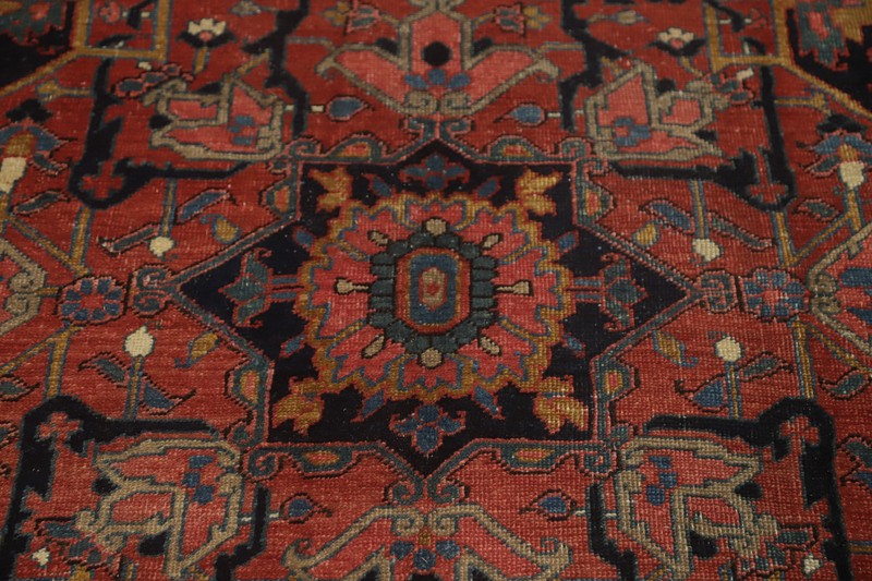 Handmade Antique Wool Carpet Pre-1900 Vegetable Dye Traditional Area Rug 8x11 Ft gallery