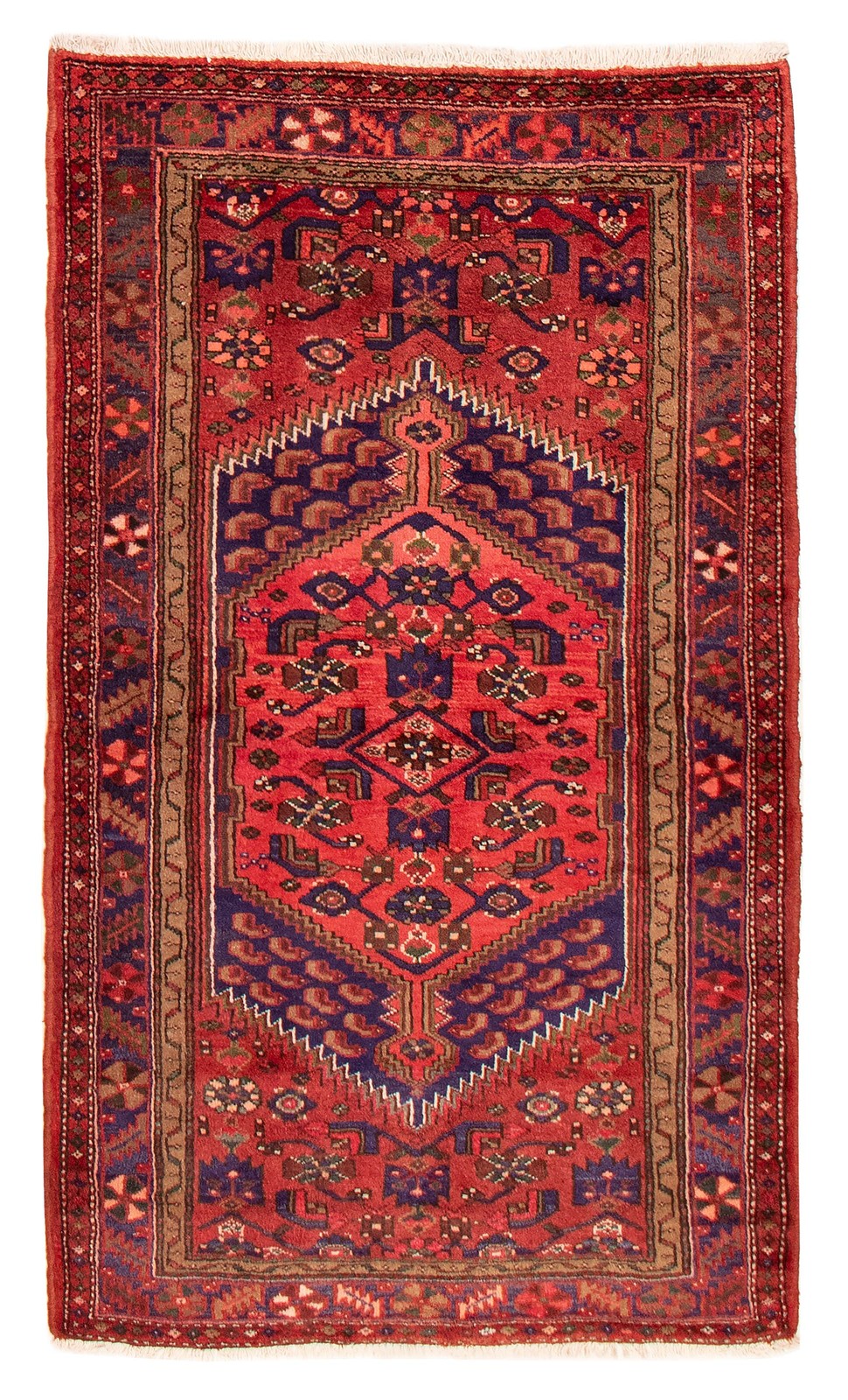 Traditional Vintage Hand-Knotted Area Rug 3'9" x 6'7" Oriental Wool Carpet gallery