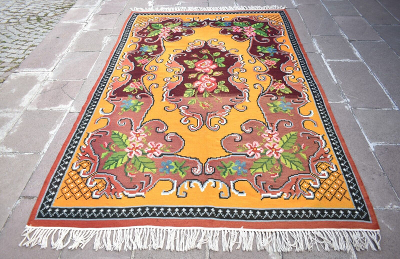 Vintage Caucasian Rug 64'' x 98'' Home Decor Rug Rare Colors Karabakh Wool Rug gallery
