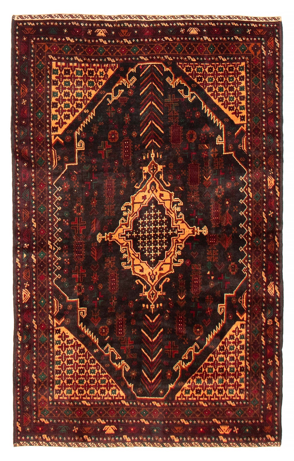 Traditional Vintage Hand-Knotted Area Rug 4'1" x 6'8" Oriental Wool Carpet gallery