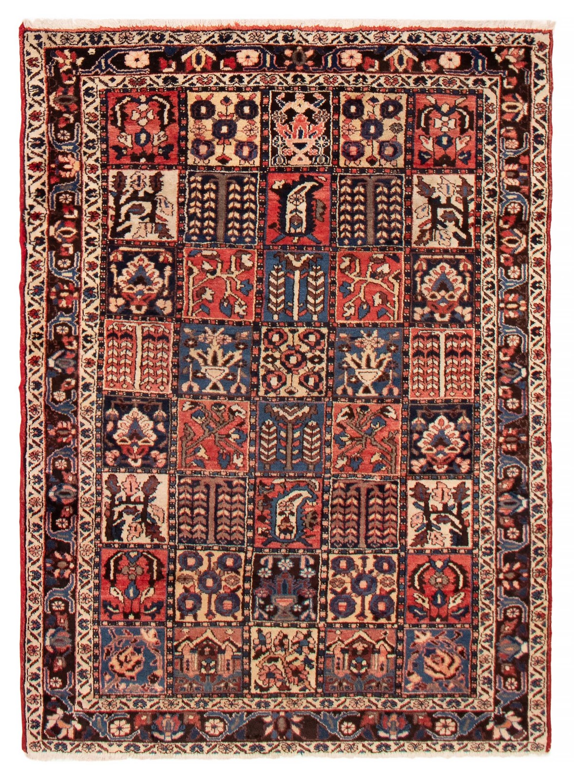 Vintage Red Traditional 5'5" x 7'3" Hand-Knotted Oriental Wool Area Rug gallery