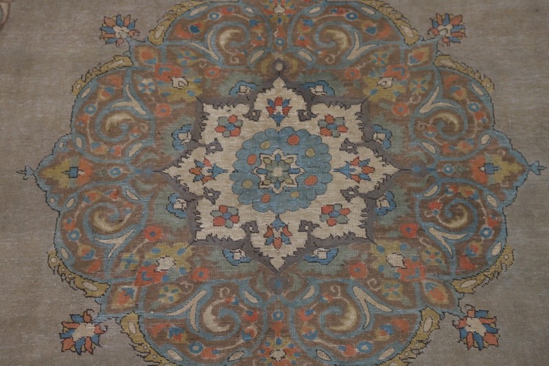 Over Dyed Traditional Area Rug 9x13 Hand-knotted Wool Brown Carpet Vintage gallery