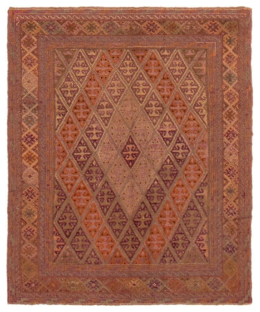 Traditional Vintage Hand-Knotted Area Rug 4'10" x 6'1" Oriental Wool Carpet