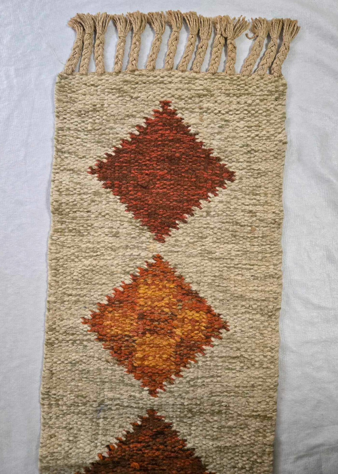 Wall Hanging Tapestry Hand Woven Wool South American 40x11,1/8" gallery