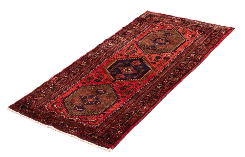 Vintage 3'6" x 6'11" Traditional Hand Knotted Vegetable Dye Wool Area Rug gallery