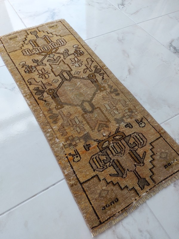 Mysterious ancient Pattern Carpet Antique Beige Wool Rug Free Shipping Rug gallery