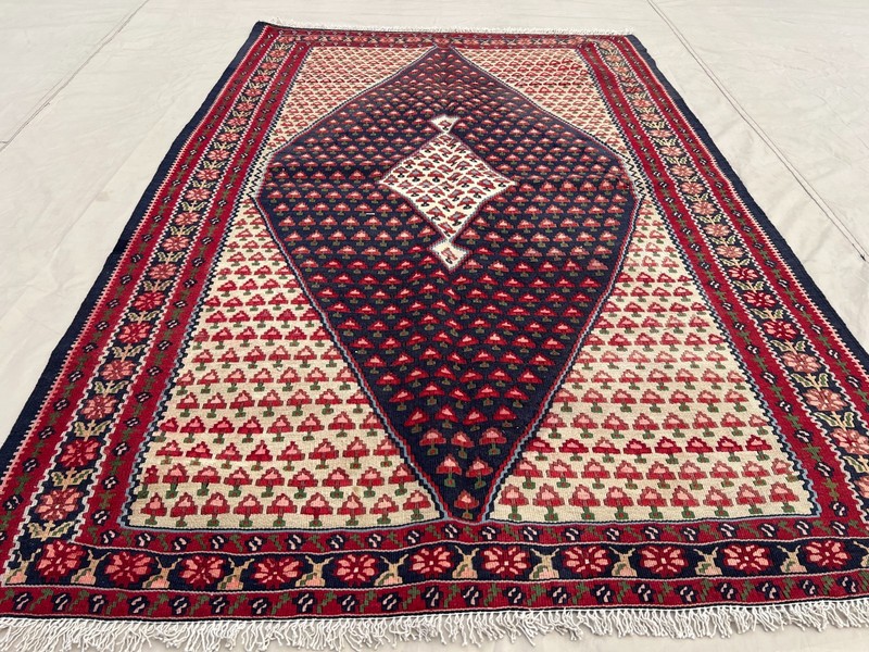 5 X 3'5ft Stunning Vintage Super Fine Quality Senneh Knots Floral Oriental Kilim gallery