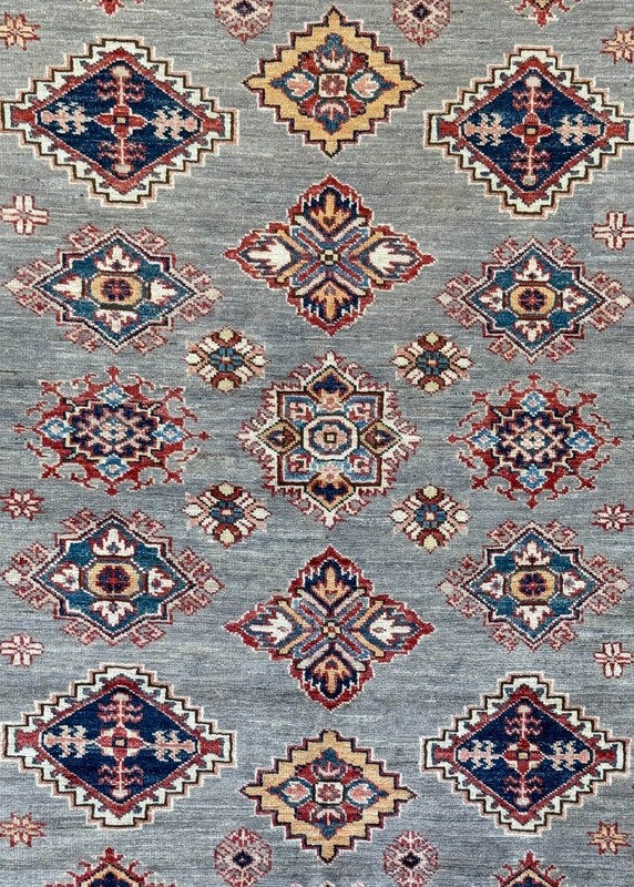 Handmade Wool Area Rug, 4x6 , Blue & Red Rug, Oriental Rug gallery
