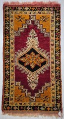 Antique Rug Pillow, Hand Woven Small Carpet, Anatolian Rug, Wool, Handmade
