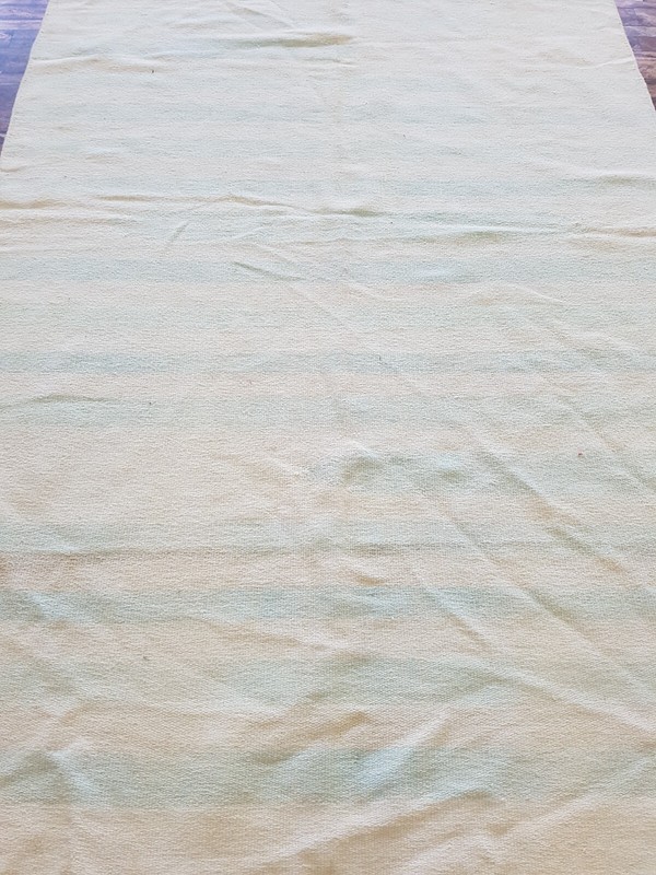 Vintage Handmade Turkish striped Wool Kilim Rug 170x108 cm gallery