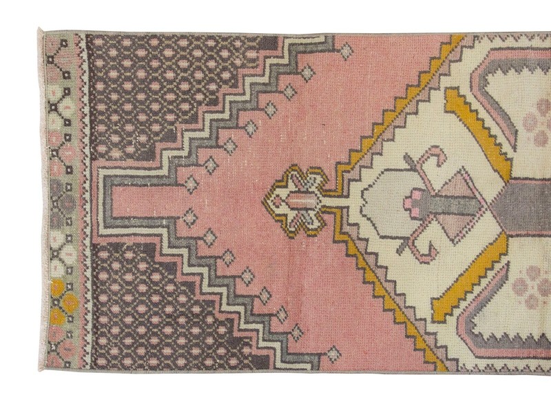 Turkish Runner,Vintage Runner,Oushak Rug,Floor Rug,Runner Rug, 2'4 X 6'3 feet gallery
