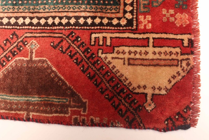 Vintage Hand-Knotted Area Rug 3'9" x 7'11" Traditional Wool Carpet gallery